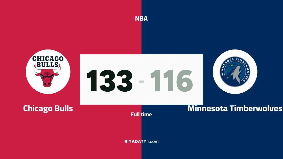 Chicago Bulls beat Minnesota Timberwolves 133-116 in NBA