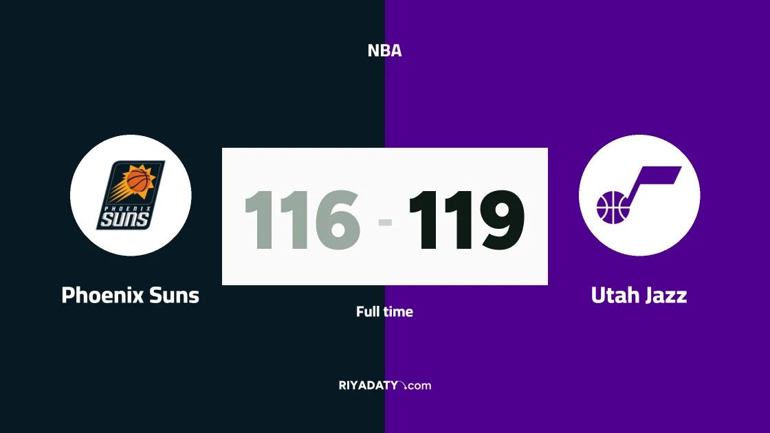 Utah Jazz beat Phoenix Suns 119-116 in the NBA