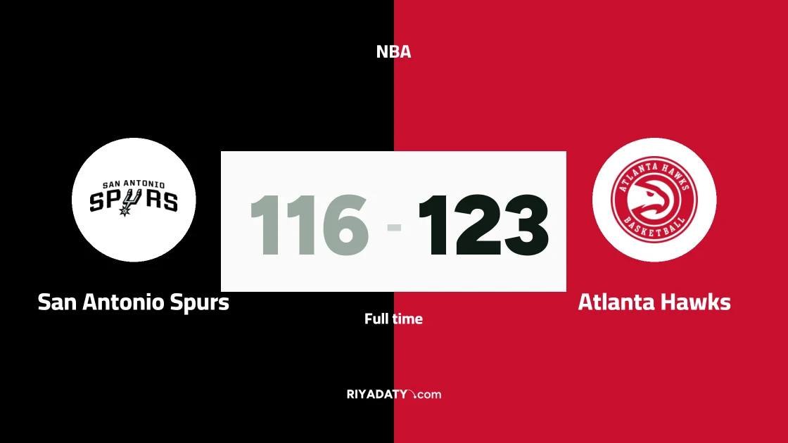 Atlanta Hawks beat San Antonio Spurs 123-116 in the NBA