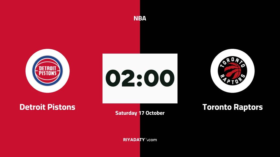 Detroit Pistons host Toronto Raptors in NBA