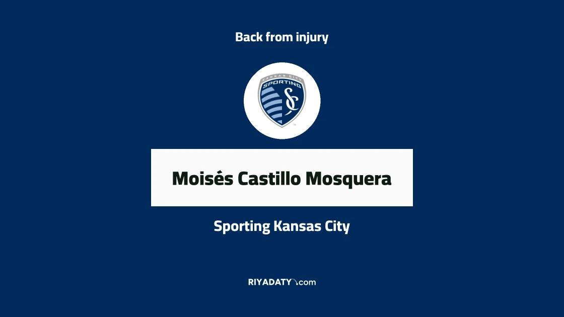 Mosquera returns to training with Sporting Kansas City after recovering from injury