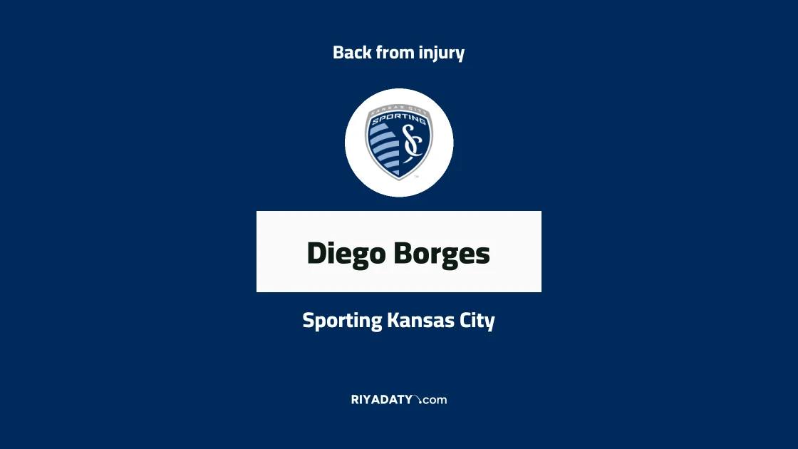 Diego Borges returns to training with Sporting Kansas City after recovering from injury