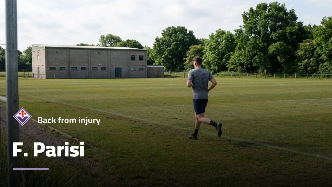 Parisi returns to training with Fiorentina after absence due to knee injury