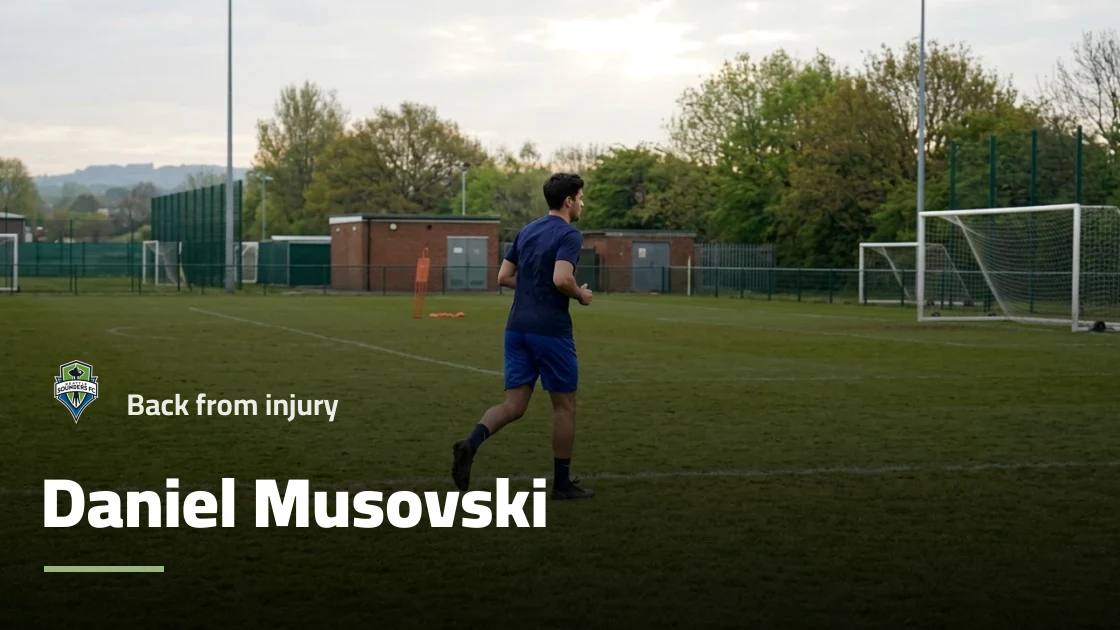 Daniel Musovski returns to training with Seattle Sounders after recovering from head injury