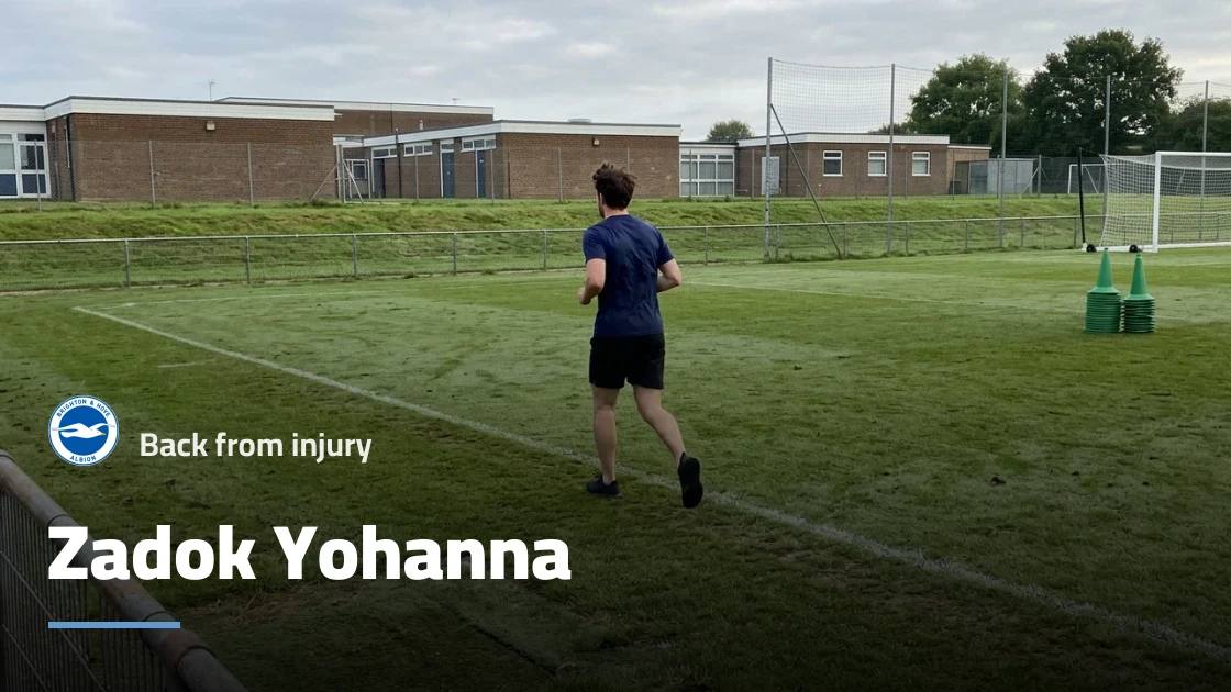 Zadok Yohanna returns to fitness with Brighton after injury