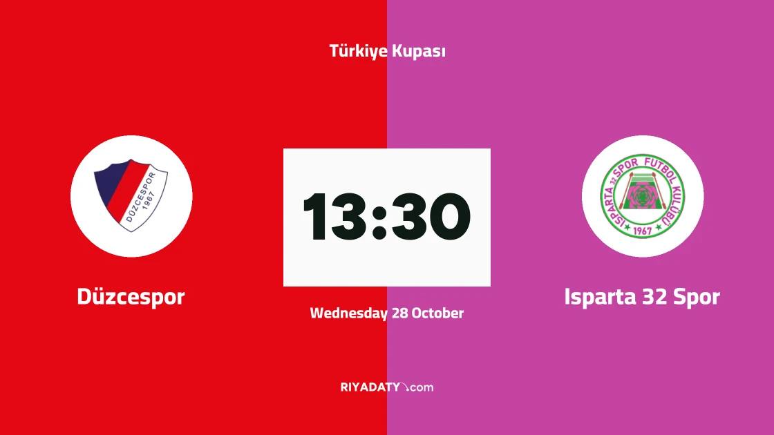 Düzcespor host Isparta 32 Spor in round three of the Türkiye Kupası