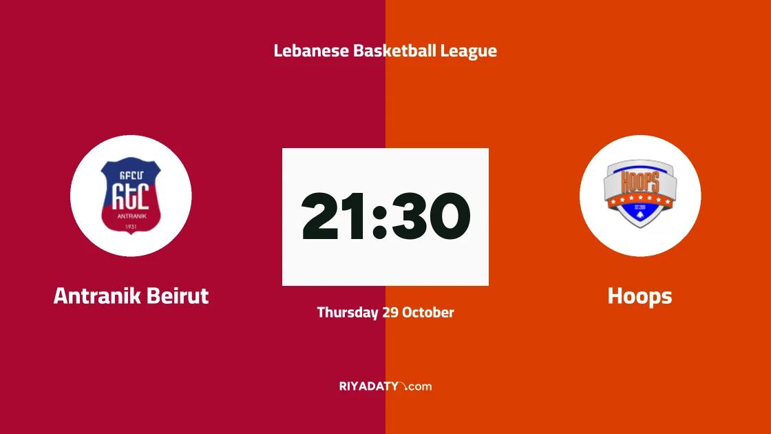 Antranik Beirut host Hoops in Round 2 of the Lebanese Basketball League