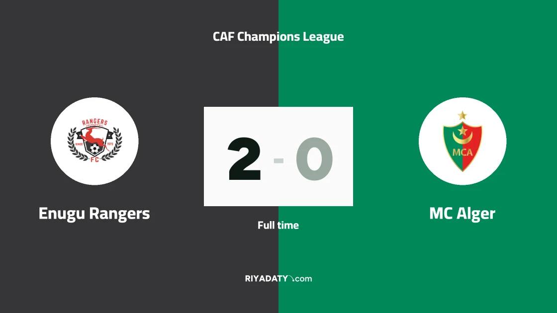 Enugu Rangers beat MC Alger 2-0 in CAF Champions League second preliminary round