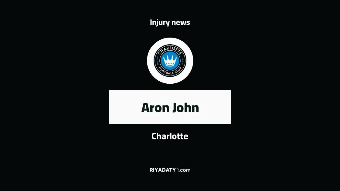 Injury rules Aron John out of Charlotte's clash against Columbus Crew
