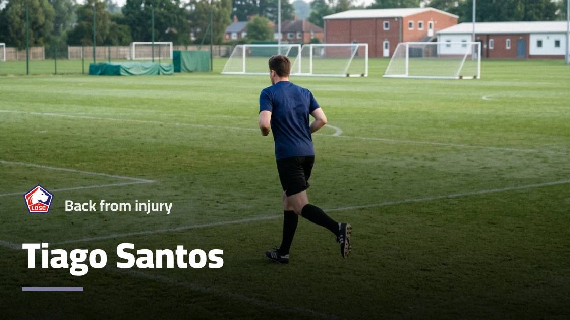 Tiago Santos returns to training with Lille after recovering from knee injury