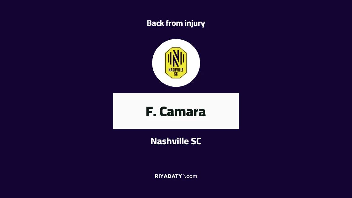 F. Camara returns to training with Nashville SC after recovering from injury