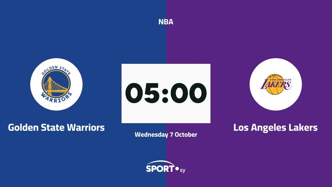 Golden State Warriors host Los Angeles Lakers in the NBA