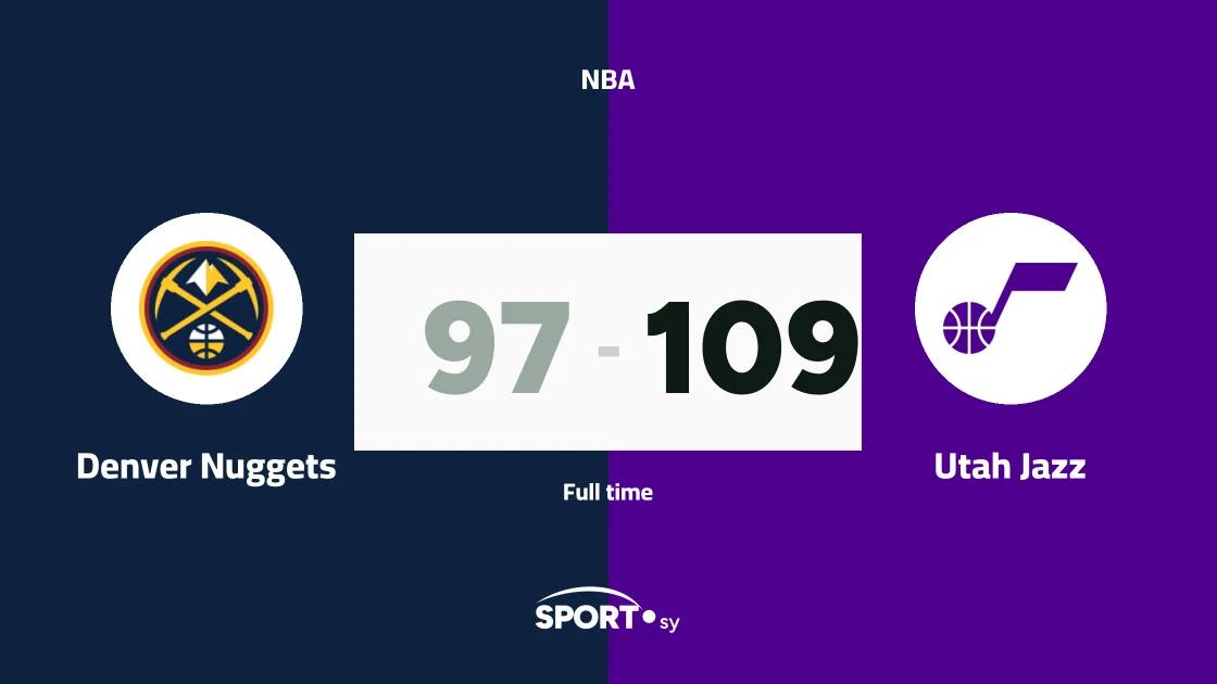 Utah Jazz surprise Denver Nuggets with 109-97 win in the NBA