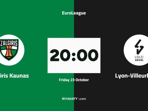 Zalgiris Kaunas host Lyon-Villeurbanne in Round 7 of the EuroLeague basketball competition
