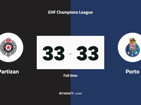Exciting draw between Partizan and Porto 33-33 in the EHF Champions League